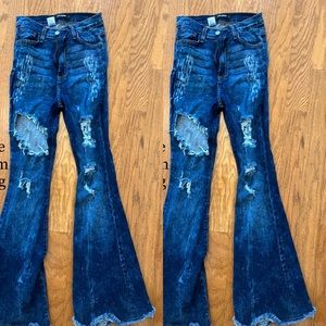 Bell Bottom boutique gig denim size 7 reg